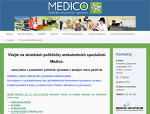 Tablet Screenshot of medico.cz